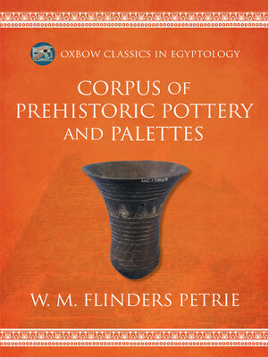 cover image of Corpus of Prehistoric Pottery and Palettes